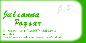 julianna pozsar business card